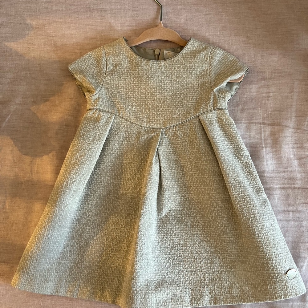 Elegant Light Gray Kids Dress